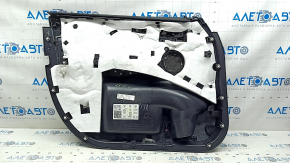 Обшивка двери карточка передняя правая BMW X3 G01 18-21 кожа Vernasca Mokka, подлокотник кожа Vernasca Mokka, вставка под темный дуб, с подсветкой, с ручкой и накладками, царапины