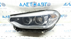 Фара передня ліва в зборі BMW X3 G01 18-21 галоген+LED, з кріпленням, пісок