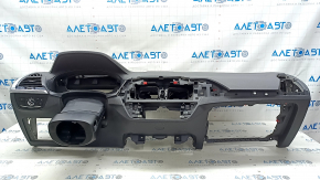 Торпедо передняя панель с AIRBAG BMW X3 G01 18-21 черное, под проекцию, с обрамлением рулевой колонки, управление светом и дефлектором
