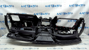 Торпедо передняя панель с AIRBAG BMW X3 G01 18-21 черное, под проекцию, с обрамлением рулевой колонки, управление светом и дефлектором