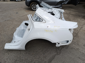 Чверть крило ззаду ліва Audi A4 B9 17-19 на кузові, біла