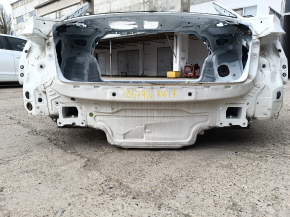 Задня панель Audi A4 B9 17-20 2 частини, на кузові, біла