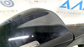 Зеркало боковое правое в сборе BMW i3 14-18 3+2 пинов, подогрев, поворотник, черное, песок, рассохся уплотнитель