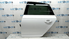 Двері в зборі задні ліві Audi A4 B9 17-19 білий LY9C, keyless