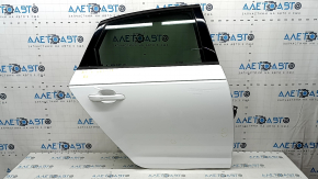 Двері в зборі задня права Audi A4 B9 17-19 білий LY9C, keyless, тички