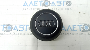 Подушка безопасности airbag в руль водительская Audi A4 B9 17-25 черная, царапины