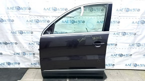 Двері в зборі передня ліва VW Tiguan 09-18 keyless, графіт LD7P, фарбована, тичка