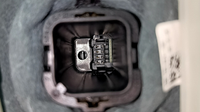 Ручка КПП Audi A4 B9 17-25 с верхней накладкой, кожа, черная, царапины