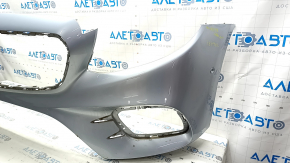 Бампер передний голый Mercedes W213 E 17-20 под парктроники, AMG pkg, серебро, царапины