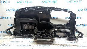 Торпедо передняя панель без AIRBAG Volkswagen ID.4 23-26 темно-серая, тип 1