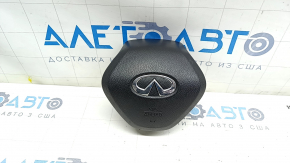 Подушка безпеки airbag в кермо водійська Infiniti Q50 18-20 чорна, іржавий піропатрон