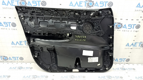 Обшивка дверей картка передня права у зборі BMW X3 F25 11-17 шкіра чорна, підлокітник та вставка коду чорна, молдинг Anthracite, подряпини, надламана ручка