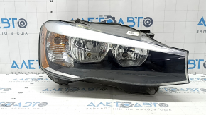 Фара передня права BMW X3 F25 15-17 галоген, зламане кріплення, павутинка