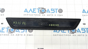 Накладка порога внешняя передняя левая BMW X3 F25 11-17 черная, потерта