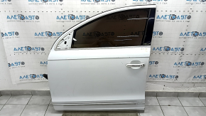 Двері в зборі передні ліві Audi Q7 4L 10-15 keyless, білий LS9R, подряпини на склі та накладці