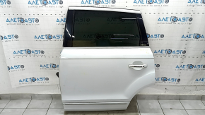 Дверь в сборе задняя левая Audi Q7 4L 10-15 keyless, тонировка, белый LS9R, тычка, царапины на стекле