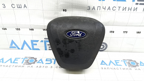 Подушка безопасности airbag в руль водительская Ford Fusion mk5 17-20 черная, под химчистку, ржавый пиропатрон