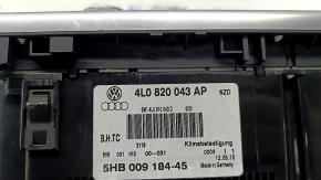 Управление климат-контролем Audi Q7 4L 10-15 с подогревом сидений, царапины, вздулось покрытие