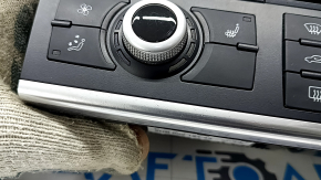 Управление климат-контролем Audi Q7 4L 10-15 с подогревом сидений, царапины, вздулось покрытие