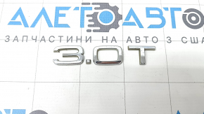 Эмблема надпись 3.0T двери багажника Audi Q7 4L 10-15 хром