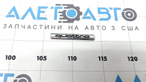 Емблема напис QUATTRO двері багажника Audi Q7 4L 10-15 хром