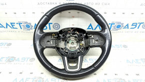 Кермо голе Jeep Compass 17-21 шкіра, чорний, з накладками, подряпини, тріщини