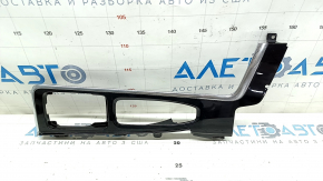Накладка центральної консолі верхня Volvo XC90 16-22 T5, T6, чорний глянець, подряпини