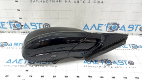 Дзеркало бічне праве у зборі Audi Q5 8R 09-17 15 + 2 пінів, BSM, автоскладання, автозатемнення, поворотник, підігрів, підсвічування, чорне, подряпини