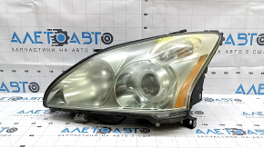 Фара передняя левая в сборе Lexus RX300 RX330 RX350 RX400 04-09 ксенон AFS, светлая, паутинка