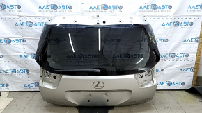 Дверь багажника голая со стеклом Lexus RX300 RX330 RX350 RX400h 04-09 серебро 1C0, с трапецией дворника, с дворником