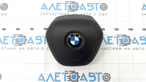 Подушка безопасности airbag в руль водительская BMW 5 G30 17-23 черная, кожа