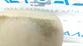 Подголовник 2 ряда левый Hyundai Sonata 11-15 кожа, бежевый, под химчистку, трещины