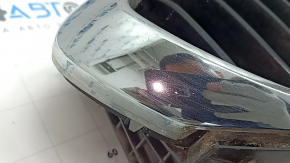Решетка радиатора grill в сборе BMW 5 G30 17-23 с жалюзи дефлектором радиатора, хром, песок