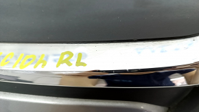 Заглушка глушителя левая Honda Accord 18-18 EXL, touring, с хромом, серая вставка, песок