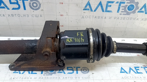 Привод полуось передняя правая Lexus RX400h 06-08 с кронштейном, заклинивший подвесной подшипник