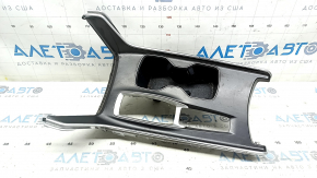 Накладка центральной консоли подстаканники Honda Accord 18-22 серая, затерта, царапины