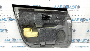 Обшивка двери передней правой Toyota Prius V 12-17 с внутренней стороны, показаны укладки звукоизоляции.