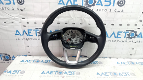 Кермо голе Audi Q5 80A 18-20 шкіра, сірий, без кнопок і пелюсток, з підігрівом, подряпини, тички