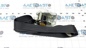 Водійський ремінь безпеки Toyota Prius V 15-17 чорний, стрільнувши, потертий