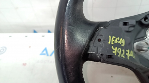 Руль голый VW Jetta 19-24 кожа черный, без кнопок и накладки, царапины