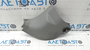 Накладка передней стойки нижняя левая Toyota Prius V 15-17 серая, под чистку