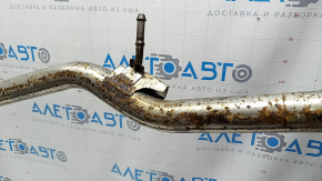 Выпускная трасса в сборе с бочкой Mitsubishi Outlander 22-26 2.5 FWD ржавая, примята