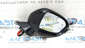 Дзеркало бічне праве в зборі Mitsubishi Outlander 22-26 9+2 пінів, поворотник, підігрів, автоскладання, BSM, камера, чорний глянець