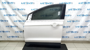Дверь в сборе передняя левая Ford Escape MK3 13-19 белый UG, с кодом, тычка, примята