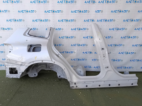 Чверть крило задня права BMW X3 G01 18-24 відпиляна, з центральною стійкою, біла, тички, вм'ятина