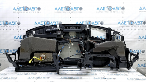 Торпедо передняя панель с AIRBAG Lexus RX450h 20-22 черная