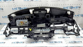 Торпедо передняя панель с AIRBAG Mitsubishi Outlander 22-26 черная, ржавый пиропатрон