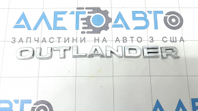 Емблема напис Outlander двері багажника Mitsubishi Outlander 22-26 хром