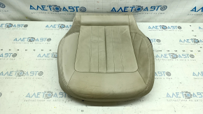 Подушка сидіння водія Audi Q5 80A 18-20 шкіра, бежева, підігрів, під чистку, обрізана фішка, прим'ята