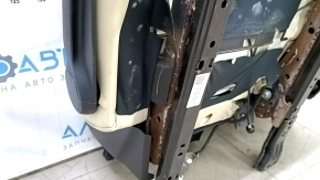 Задний ряд сидений 2 ряд правый Lexus RX350 RX450h 20-22 без airbag, механический, кожа бежевая, бежевая строчка, перфорация, ржавое снизу